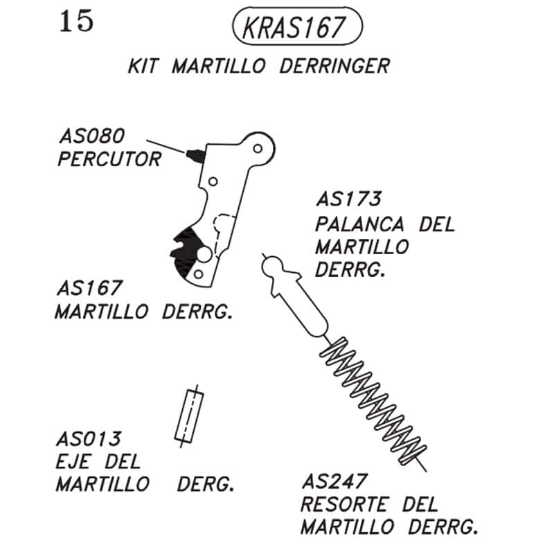 Kit Martillo Derringer KRAS167 DEPORTIRO Los Expertos En Armas De Aire