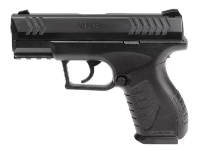 Pistola de aire Umarex XBG perfil izquierdo fondo blanco