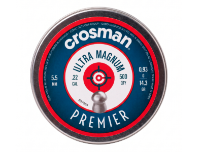 Lata de diabolos Crosman Premier Ultra Magnum calibre 5.5mm 500 piezas